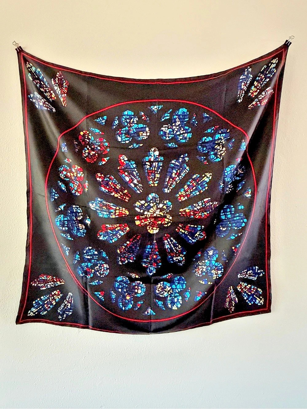Sacred Silks Grace Cathedral San Francisco Stained Glass Silk Scarf